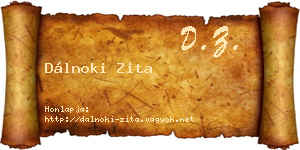 Dálnoki Zita névjegykártya